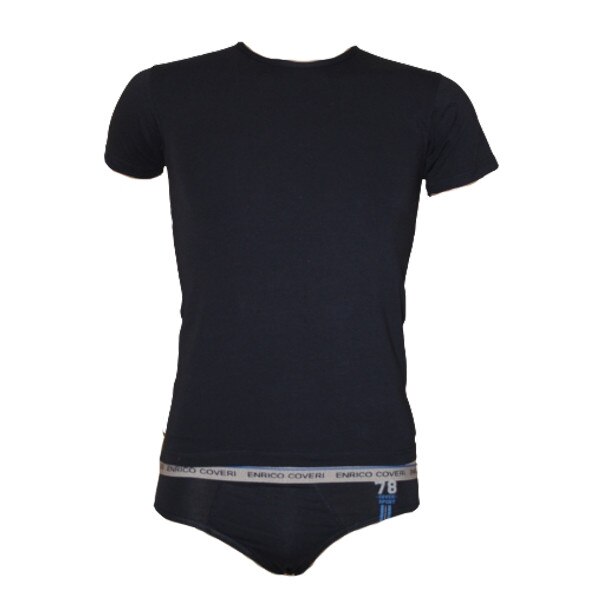 Set tricou si chiloti baieti Enrico Coveri EC4046/S, Albastru