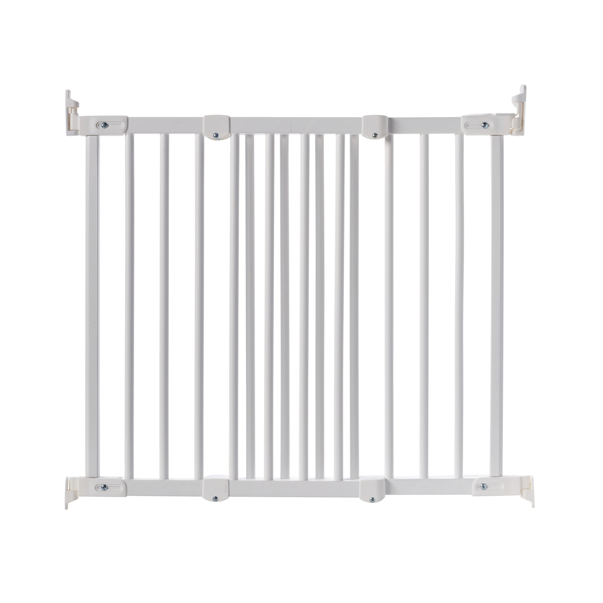 Poarta de siguranta pentru bebelusi Flexi Fit, Baby Dan, 106,5 x 69 cm, Alb