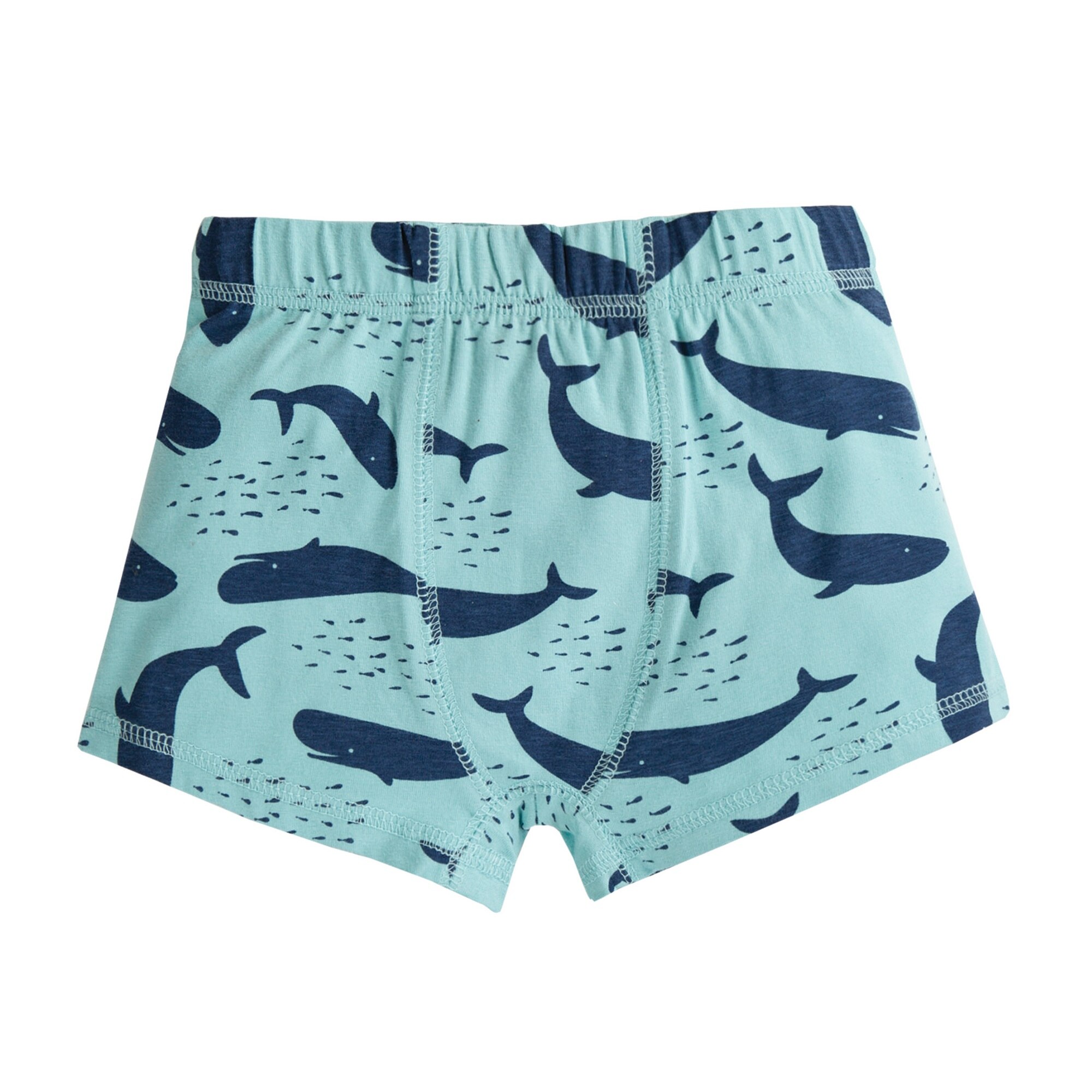 Boxeri baieti, cu balene, bumbac organic, albastru