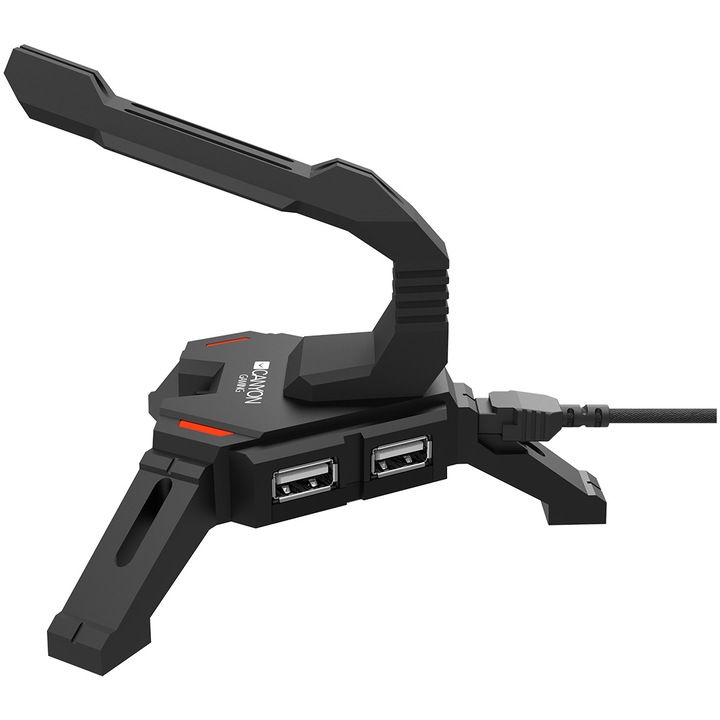 CANYON Bungee Egérzsinór tartó, CND-GWH100, 2 az 1-ben, 4 x USB, 1,5 m kábel