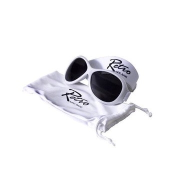 Ochelari de soare cu protectie UV, Copii, Banz Retro, Alb, 2-5Y Standard Ochelari de soare cu protectie UV, Copii, Banz Retro, Alb, 2-5Y Standard