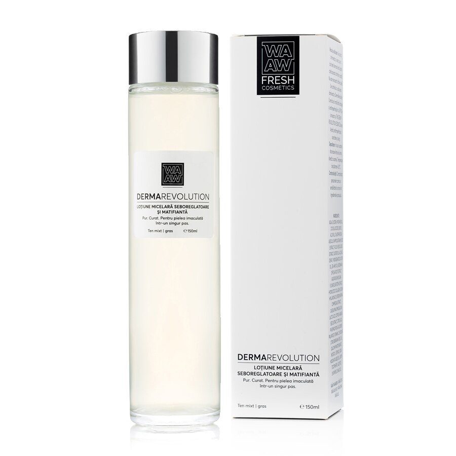 Lotiune micelara, seboreglatoare, matifianta, Wawa Fresh Cosmetics, 75 ml