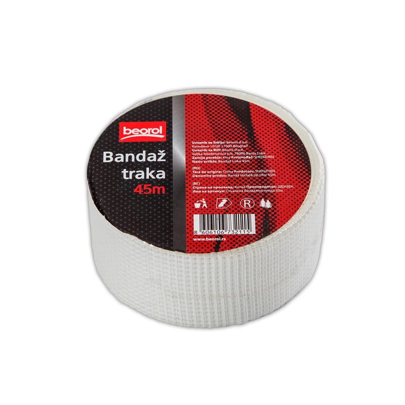 Banda adeziva, din fibra de sticla, 50mm x 45m, Beorol