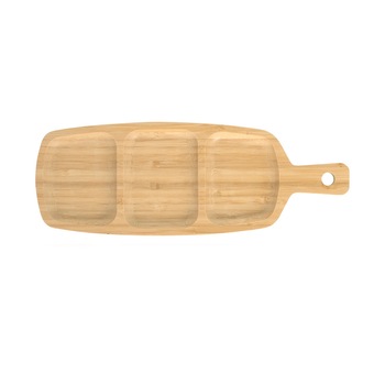 Platou compartimentat din bambus 28x10 cm Platou compartimentat din bambus 28x10 cm