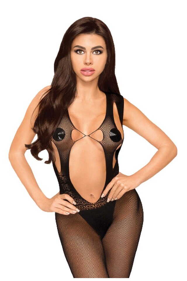 Catsuit, Penthouse, Forbidden Fruit, negru