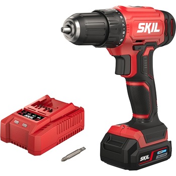 Masina de gaurit si insurubat (bormasina) SKIL 2740 AA, 12V, 2.0Ah, 1300RPM, 35Nm, Incarcator si Acumulator, Mandrina Rapida, Negru-Rosu Masina de gaurit si insurubat (bormasina) SKIL 2740 AA, 12V, 2.0Ah, 1300RPM, 35Nm, Incarcator si Acumulator, Mandrina Rapida, Negru-Rosu