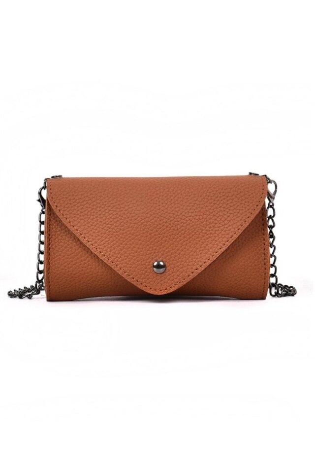 Borseta de dama Eve de culoare maro din piele ecologica, 18 x 14 x 5 cm