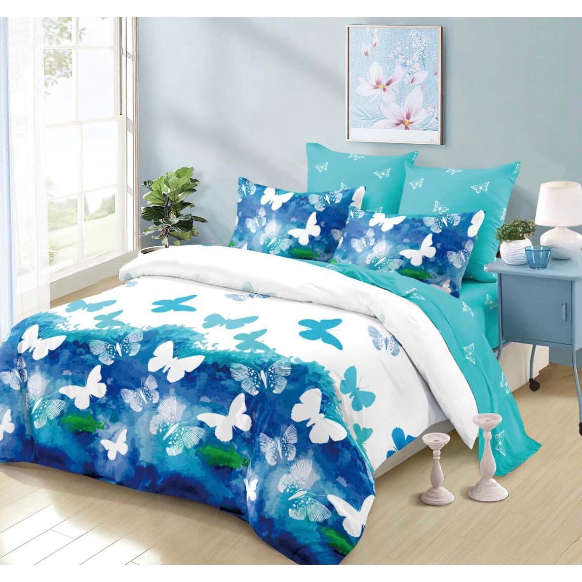 Lenjerie de pat (FINET) Pat Matrimonial 6 piese - F041