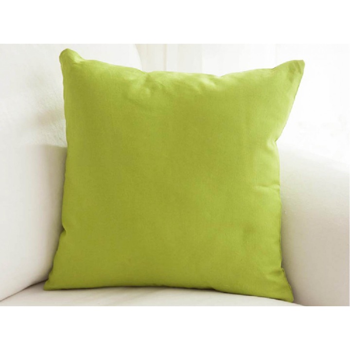 Set 2 fete de perna 40x40 cm bumbac ranforce green lime