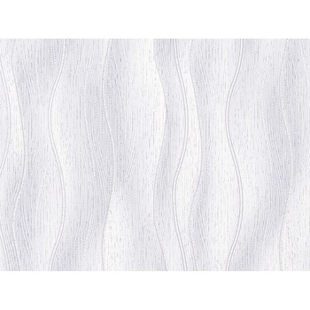 Tapet semilavabil Slavyanski Oboi, acrilic, Dora 4081-10, model fantezie cu dungi, gri-alb, pentru living sau dormitor Tapet semilavabil Slavyanski Oboi, acrilic, Dora 4081-10, model fantezie cu dungi, gri-alb, pentru living sau dormitor