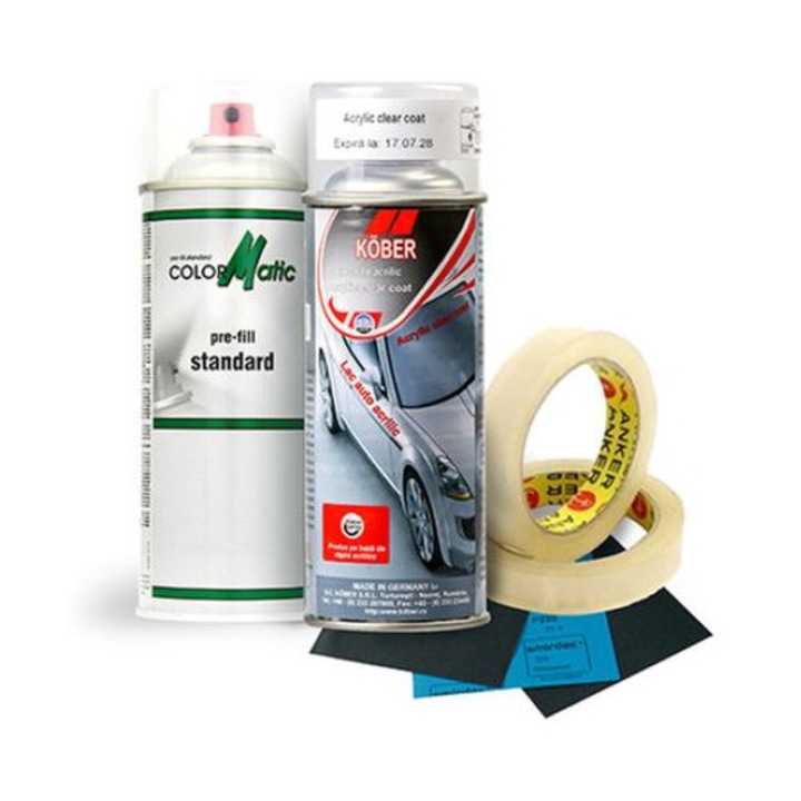 Komplett retusáló készlet Spray festék Audi LY7Q Atlas szürke, Autocolor, 400 ml