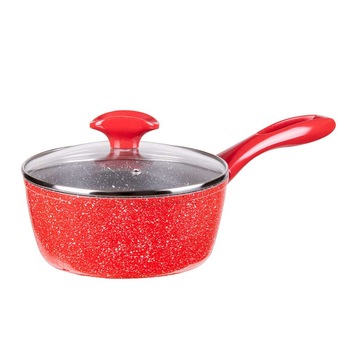 Cratita din aluminiu forjat Voltz V54421A18, 18 cm, Marmura, Inductie, Rosu Cratita din aluminiu forjat Voltz V54421A18, 18 cm, Marmura, Inductie, Rosu