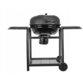 Gratar carbune, Zola®, cu capac, roti si 2 rafturi, negru, tava de cenusa, termimetru caldura, negru, 95 x 120 cm Gratar carbune, Zola®, cu capac, roti si 2 rafturi, negru, tava de cenusa, termimetru caldura, negru, 95 x 120 cm