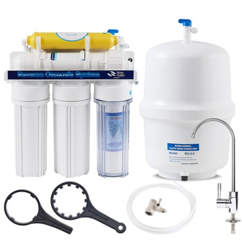 Filtru de apa, cu osmoza inversa, cu 6 nivele, fara pompa Filtru de apa, cu osmoza inversa, cu 6 nivele, fara pompa