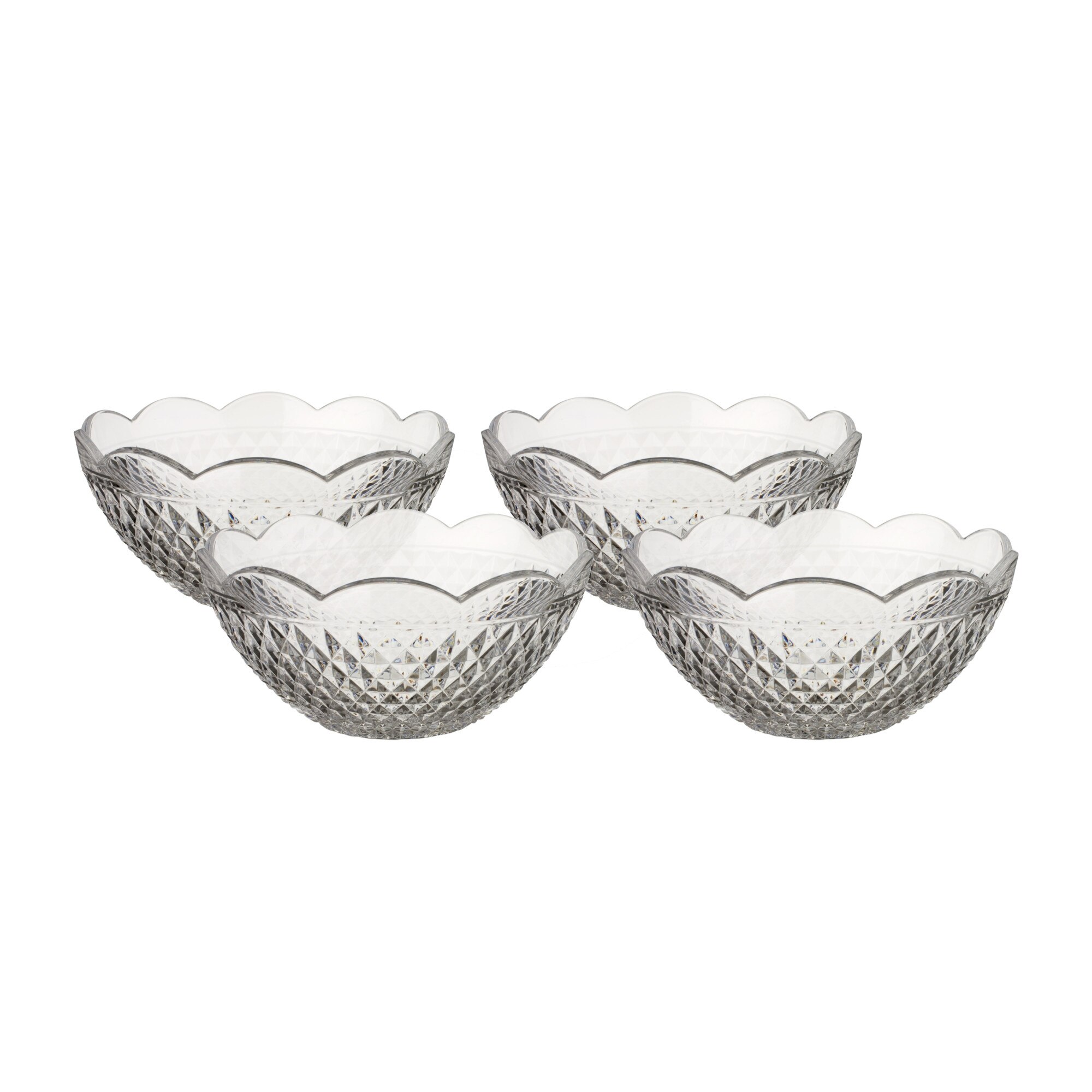 Set 4 boluri, Villeroy & Boch, Boston Flare, 345 ml, sticla cristal