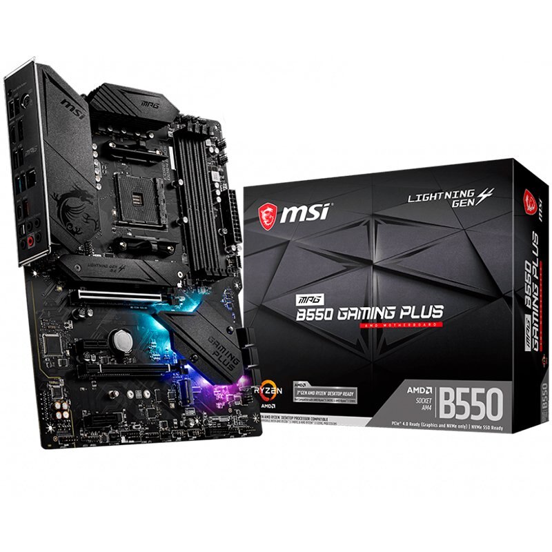 Дънна платка MSI MPG B550 GAMING PLUS,ATX,Socket AM4,AMD B550