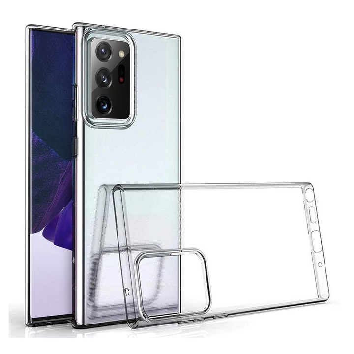 Samsung Galaxy Note 20 Ultra / Note 20 Ultra 5G kompatibilis szilikon hátlaptok, vékony, átlátszó, 1mm