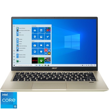 Laptop ultraportabil Acer Swift 3X SF314 cu procesor Intel Core i5-1135G7, 14 Laptop ultraportabil Acer Swift 3X SF314 cu procesor Intel Core i5-1135G7, 14