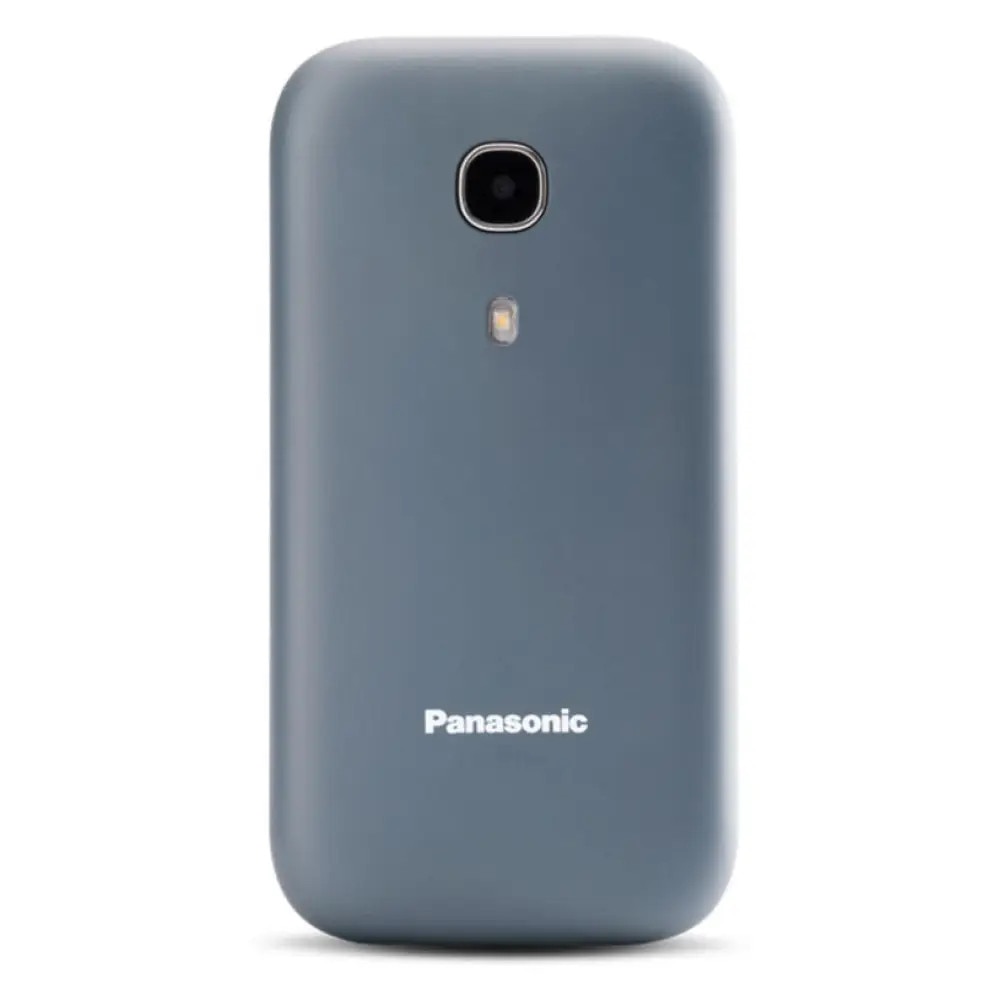 Telefon mobil Panasonic GSM KX-TU400EXG, Single SIM, Tehnologie 2 G, memorie Ram 1 Gb, Buton SOS, Gri ideal pentru seniori