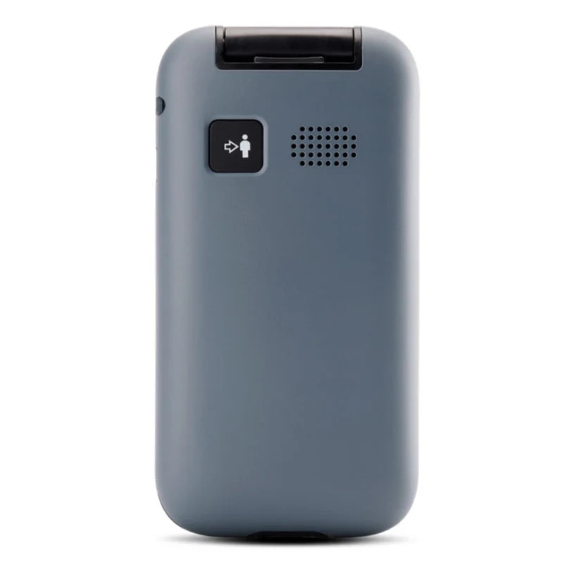 Telefon mobil Panasonic GSM KX-TU400EXG, Single SIM, Tehnologie 2 G, memorie Ram 1 Gb, Buton SOS, Gri ideal pentru seniori