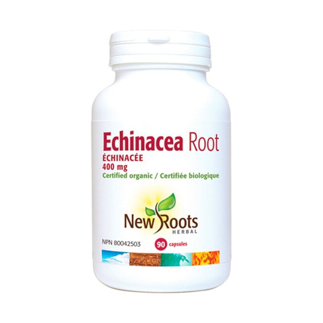 Supliment alimentar Echinacea root 400 mg, 90 caps, New Roots Herbal