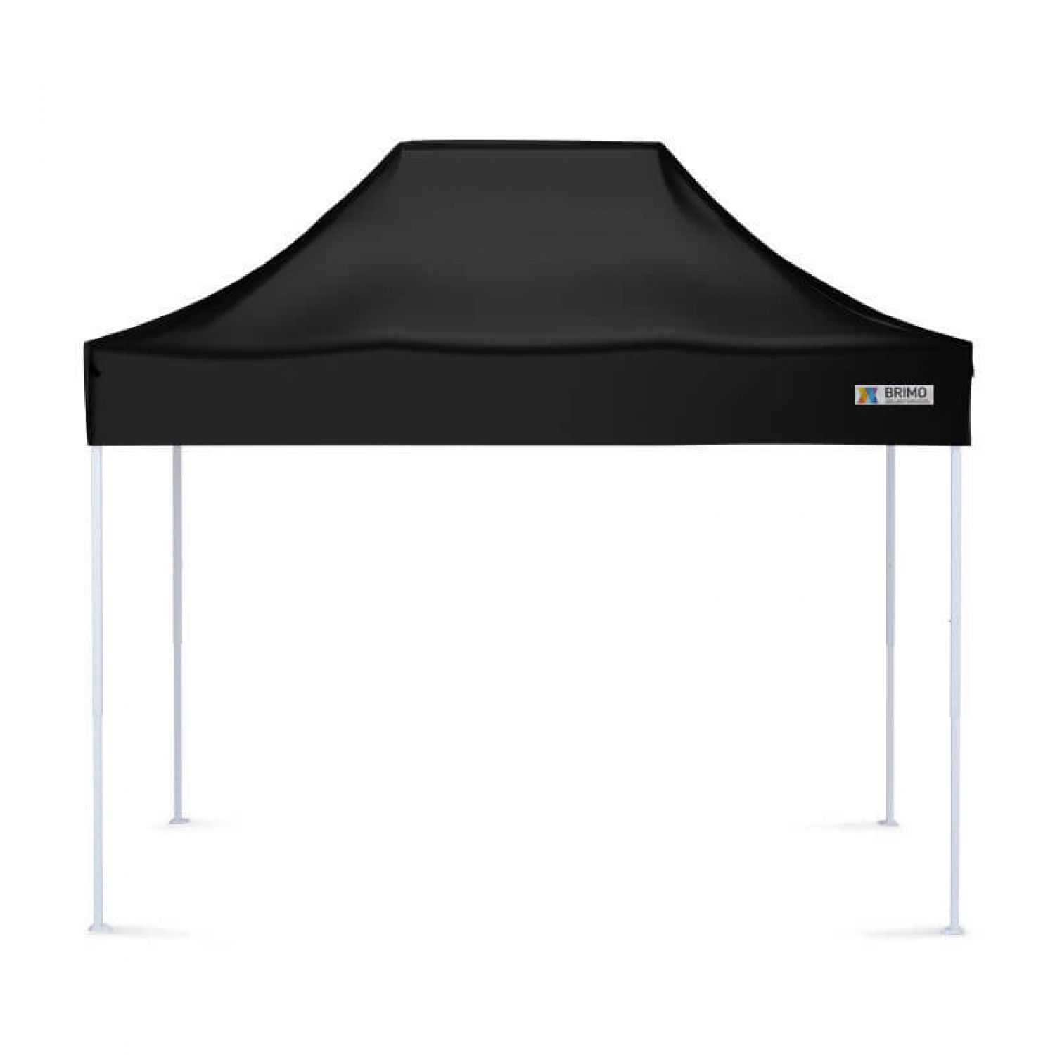 Pavilion de gradina 2x3m Negru fara pereti laterali