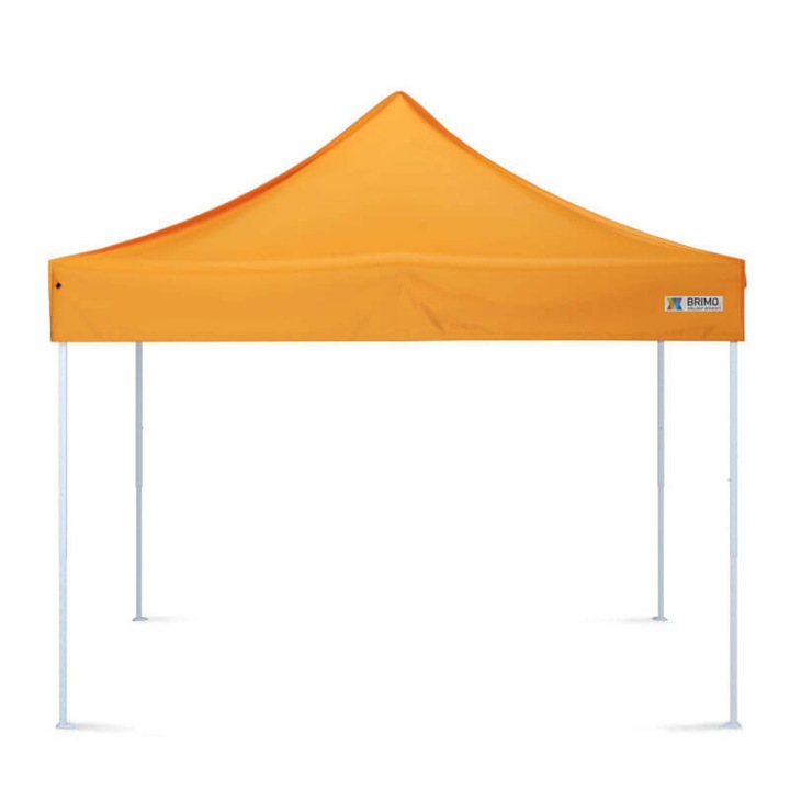 Szuper acél sátor, Party sátor 3x3m Narancssárga oldalfal nélkül