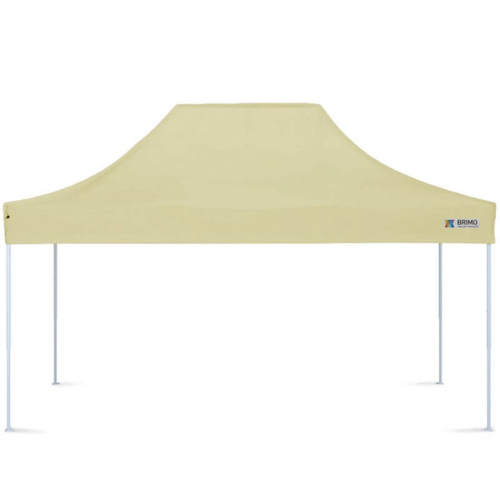 Szuper acél sátor, Pavilon sátor 3x4,5m Bézs oldalfal nélkül