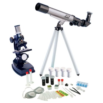 Set de joaca Edut Toys telescop astronomic si microscop Set de joaca Edut Toys telescop astronomic si microscop