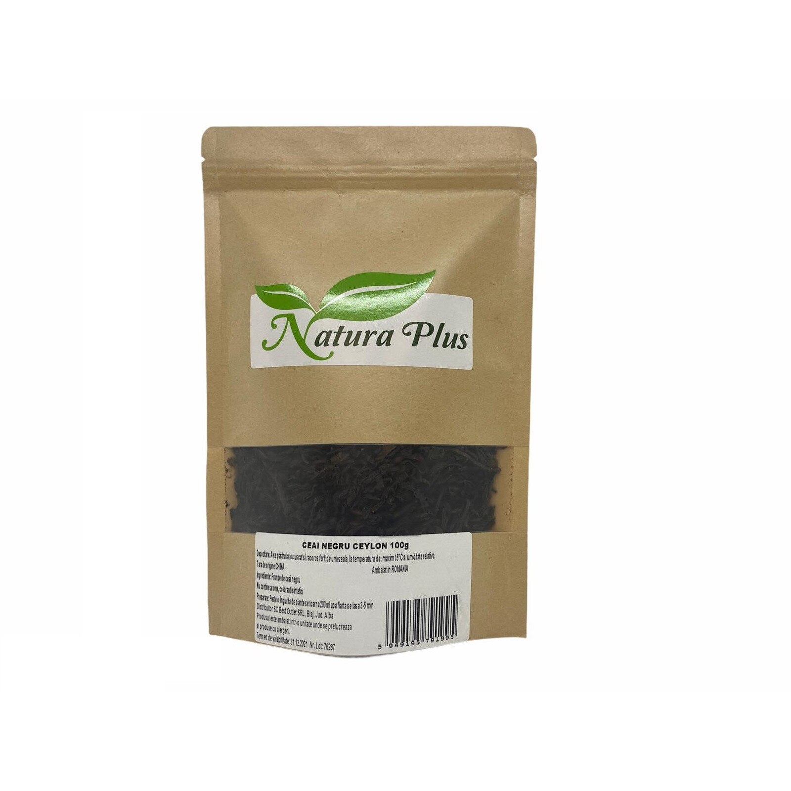 Ceai Negru Ceylon 100 g Natura Plus