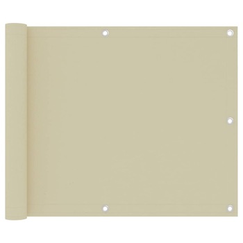 Paravan pentru balcon vidaXL, Tesatura, 75 x 500 cm, Crem Paravan pentru balcon vidaXL, Tesatura, 75 x 500 cm, Crem