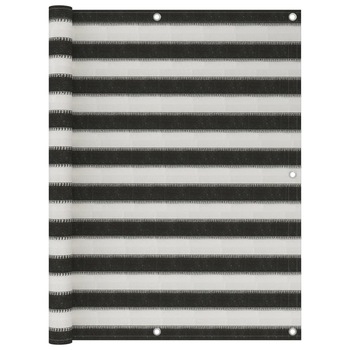 Paravan de balcon, vidaXL, Polietilena, 120 x 400 cm, Antracit/Alb Paravan de balcon, vidaXL, Polietilena, 120 x 400 cm, Antracit/Alb