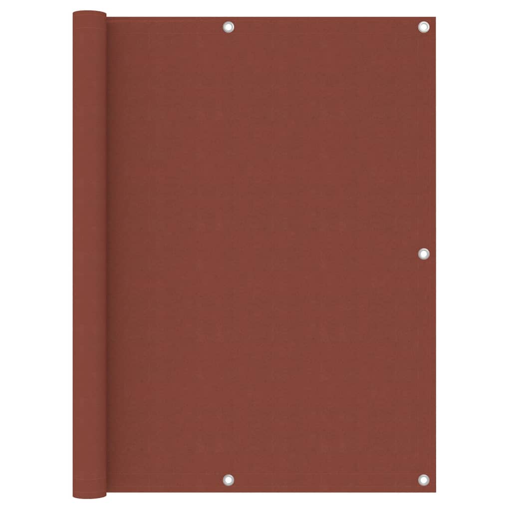 Paravan pentru balcon cu sfoara inclusa, vidaXL, Tesatura, 120 x 300 cm, Caramiziu