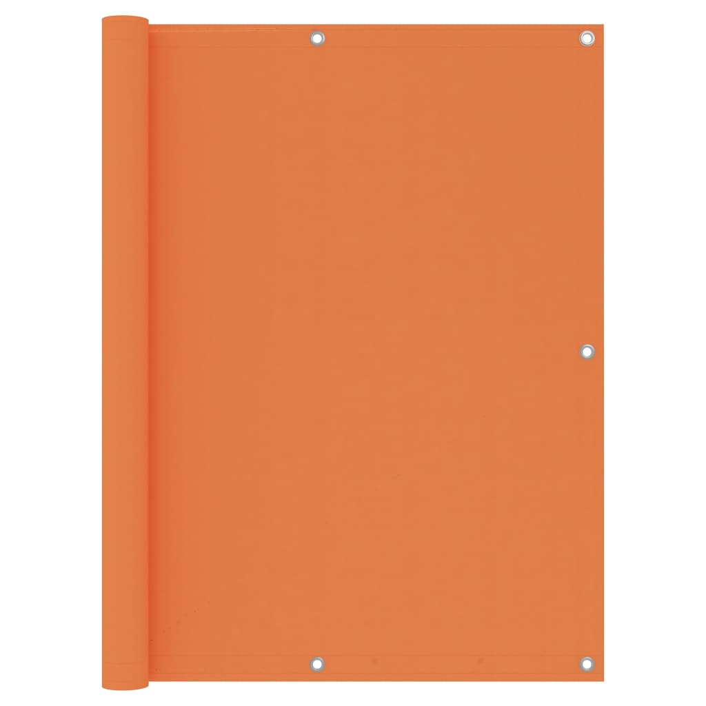 Paravan pentru balcon cu sfoara inclusa, vidaXL, Tesatura, 120 x 500 cm, Portocaliu