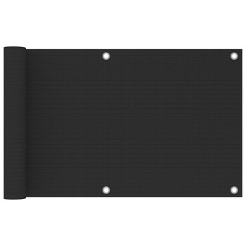 Paravan de balcon, vidaXL, Polietilena, 75 x 500 cm, Antracit Paravan de balcon, vidaXL, Polietilena, 75 x 500 cm, Antracit