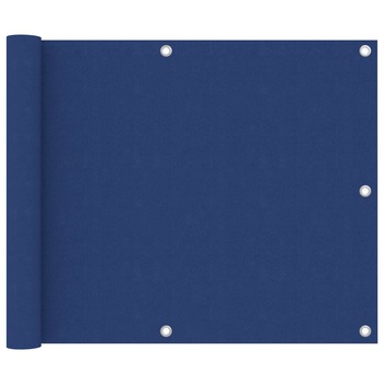 Paravan pentru balcon vidaXL, Tesatura, 75 x 600 cm, Albastru