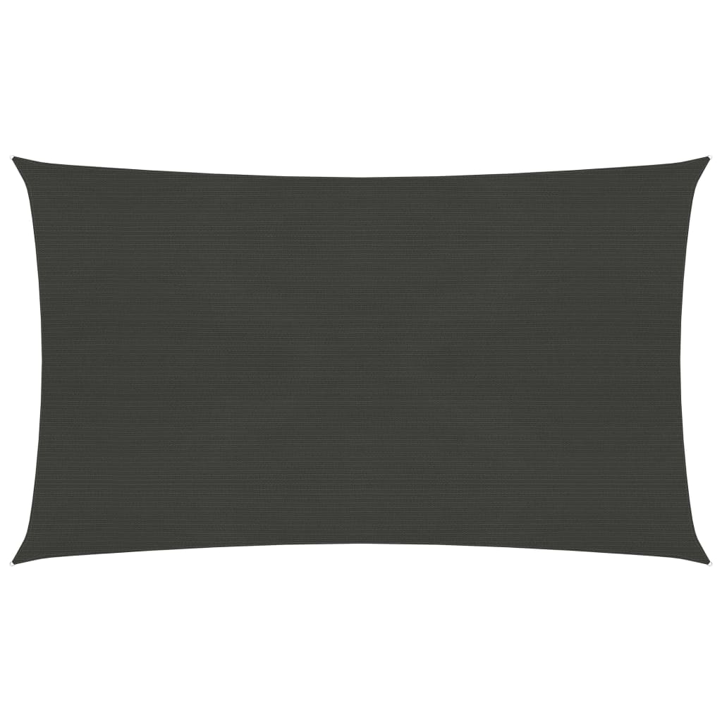 Panza parasolar pentru exterior cu protectie UV, vidaXL, Tesatura, 200 x 500 cm, Antracit