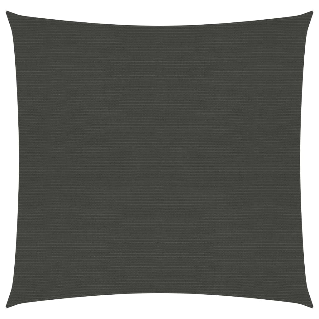 Panza parasolar, vidaXL, Polietilena HDPE, 90% protectie UV, 5 x 5 m, Gri Antracit