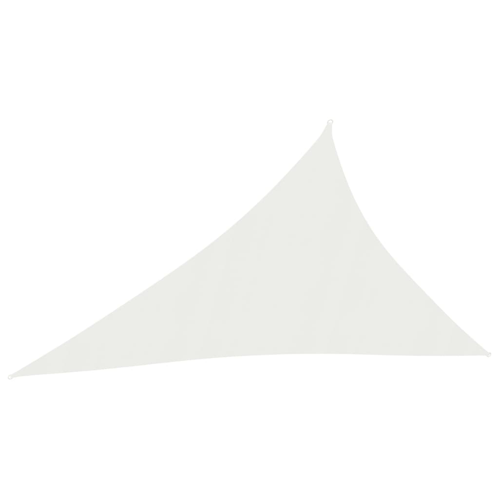 Copertina panza de parasolar in forma de triunghi vidaXL, Tesatura, 300 x 400 x 500 cm, Alb