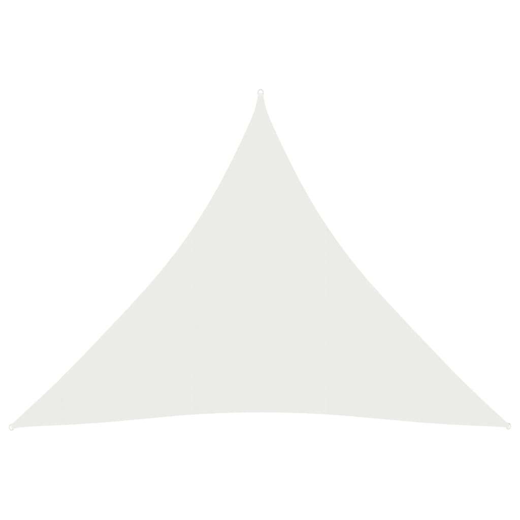 Copertina panza de parasolar in forma de triunghi vidaXL, Tesatura, 600 x 600 x 600 cm, Alb