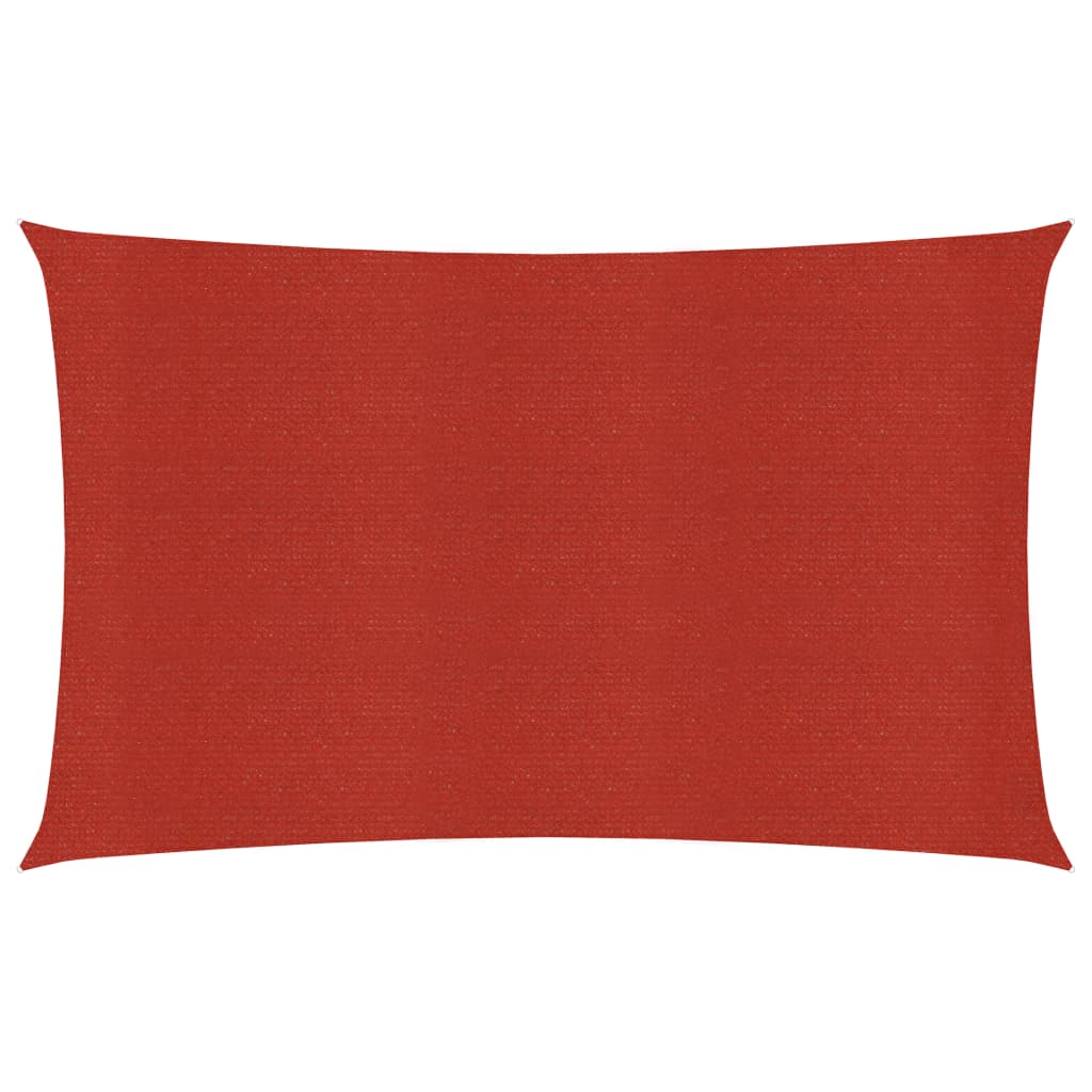 Panza de parasolar pentru exterior in forma dreptunghiulara vidaXL, Polietilena, 200 x 400 cm, Rosu