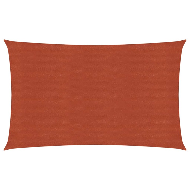 Panza parasolar pentru balcon/terasa cu protectie UV, vidaXL, Tesatura, 300 x 600 cm, Caramiziu