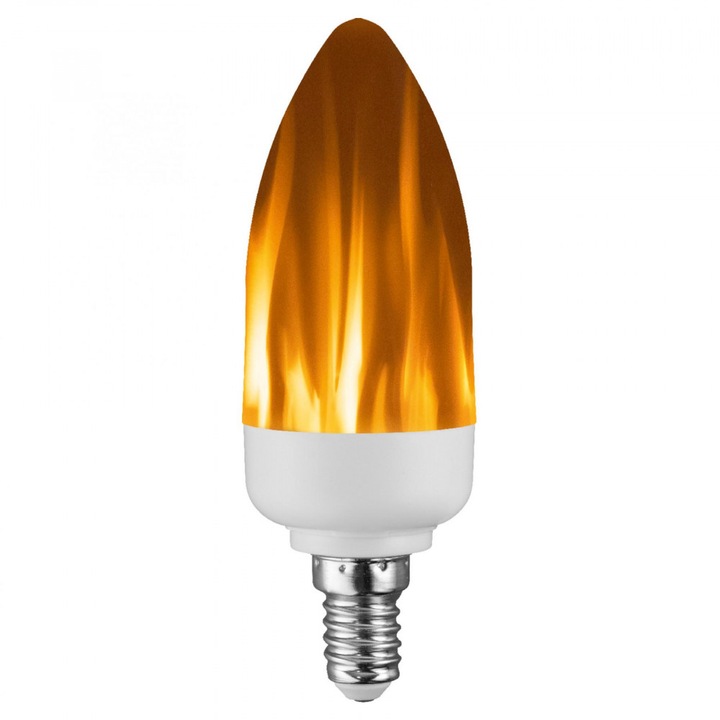 LED Lámpa Izzó, 2W, E14, 3 világítási mód, Otthon