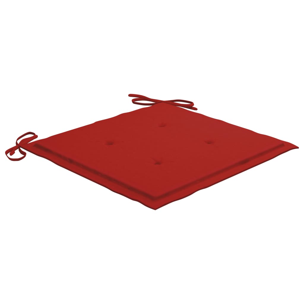 Set perne scaun de gradina, 6 buc, rosu, 40x40x4 cm, textil 314015