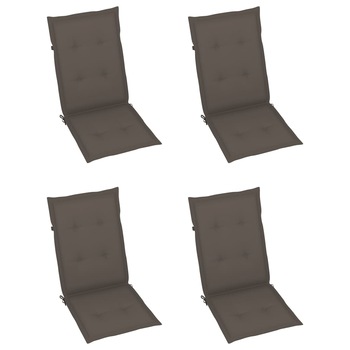 Set perne scaun de gradina, 4 buc gri taupe, 120 x 50 x 3 cm 47541 Set perne scaun de gradina, 4 buc gri taupe, 120 x 50 x 3 cm 47541