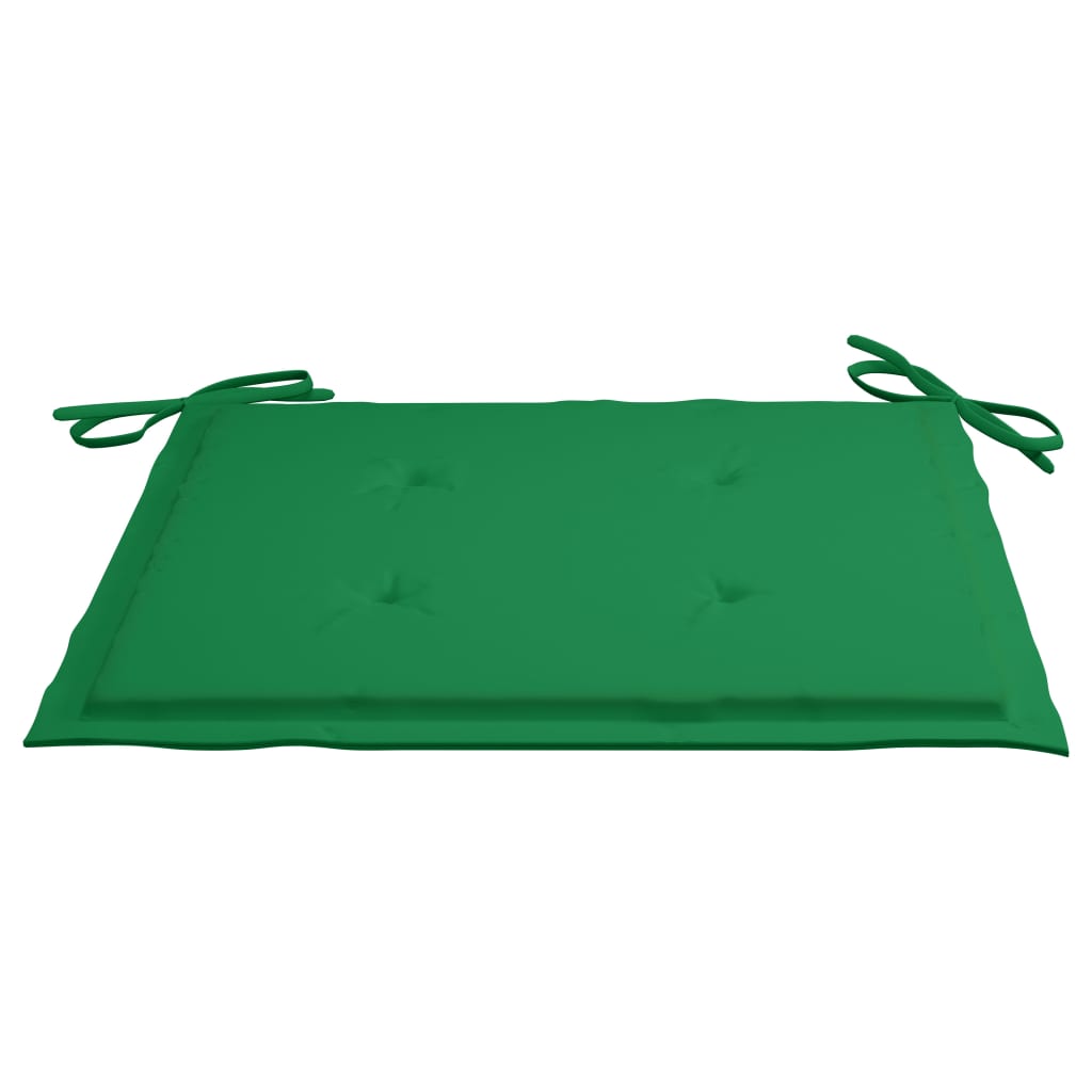 Set de 6 perne scaun de gradina, vidaXL, Poliester, 40 x 40 x 4 cm, Verde
