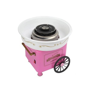 Aparat de facut vata pe bat PinkCandy Maker, 450W, cu dozator pentru zahar si 10 bete din bambus, roz, Doty