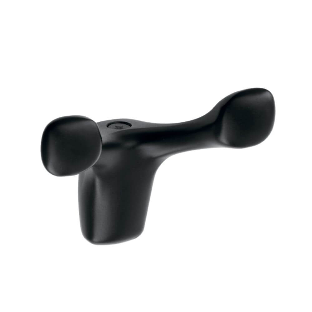 Cuier metalic TOLEDO B0 79x58 mm, negru mat