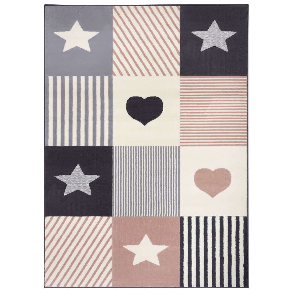 Covor Copii & Tineret Adventures, Gri/Roz 80x150, C04-478556