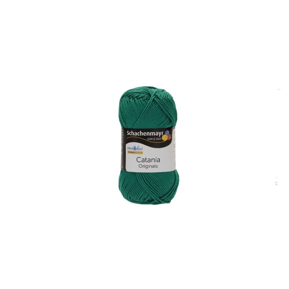Fir Textil Smc Schachenmayr Catania 0430 pentru crosetat si tricotat, bumbac, verde, 125 m